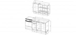 Кухонный гарнитур Белый Глянец 1200 (Стол. 26мм) в Златоусте - zlatoust.mebel24.online | фото 2