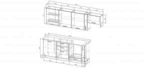Кухонный гарнитур Белый Глянец 2550 (Стол. 26мм) в Златоусте - zlatoust.mebel24.online | фото 2