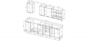 Кухонный гарнитур Белый Глянец 2800 (Стол. 26мм) в Златоусте - zlatoust.mebel24.online | фото 2
