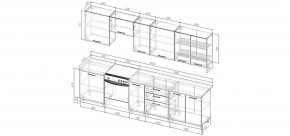 Кухонный гарнитур Белый Глянец 3000 (Стол. 38мм) в Златоусте - zlatoust.mebel24.online | фото 2