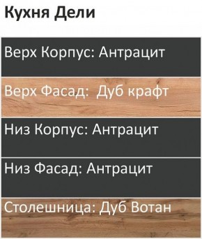 Кухонный гарнитур Дели 1800 (Стол. 38мм) в Златоусте - zlatoust.mebel24.online | фото 3