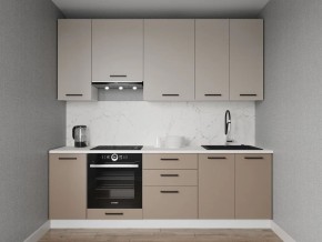 Кухонный гарнитур Каппучино 2400 h950 (Стол. 38мм) в Златоусте - zlatoust.mebel24.online | фото