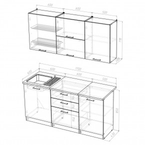 Кухонный гарнитур Лира Экстра 1700 в Златоусте - zlatoust.mebel24.online | фото 4
