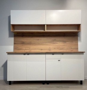 Кухонный гарнитур МОНАКО 2.0 м Серия 2 МДФ с фрезеровкой (Дуб Золотой/Белый матовый) в Златоусте - zlatoust.mebel24.online | фото 2