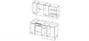 Кухонный гарнитур Ниагара 1800 (Стол. 26мм) в Златоусте - zlatoust.mebel24.online | фото 2