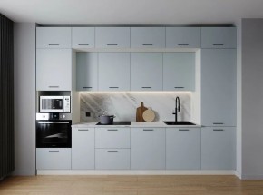 Кухонный гарнитур Смоки 3400 (Стол. 38мм) в Златоусте - zlatoust.mebel24.online | фото