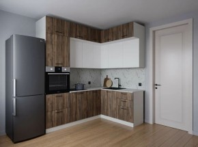 Кухонный гарнитур Старое Дерево 2200*1700 (Стол. 38мм) в Златоусте - zlatoust.mebel24.online | фото