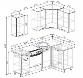 Кухонный гарнитур угловой Пайн 2000х1200 (Стол. 38мм) в Златоусте - zlatoust.mebel24.online | фото 2