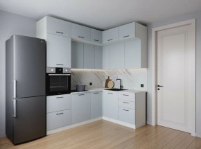 Кухонный гарнитур угловой Смоки 2200*1700 (Стол. 38мм) в Златоусте - zlatoust.mebel24.online | фото