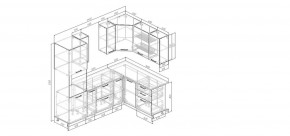 Кухонный гарнитур угловой Смоки 2400*1600 (Стол. 26мм) в Златоусте - zlatoust.mebel24.online | фото 2