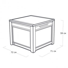 Квадратный сундук Cube Rattan 208 л в Златоусте - zlatoust.mebel24.online | фото 5