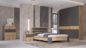 ЛЕНОРА Спальный гарнитур (модульный) графит в Златоусте - zlatoust.mebel24.online | фото