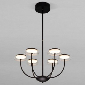 Люстра на штанге Eurosvet Fungo 50388 LED черный в Златоусте - zlatoust.mebel24.online | фото
