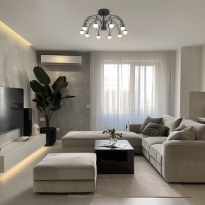 Люстра на штанге Eurosvet Ragno 90035/10 LED черный в Златоусте - zlatoust.mebel24.online | фото 5