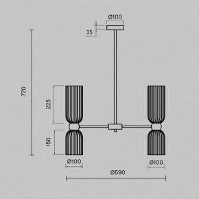 Люстра на штанге Maytoni Antic MOD302PL-10W в Златоусте - zlatoust.mebel24.online | фото 3