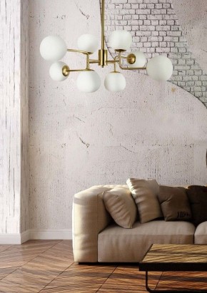 Люстра на штанге Maytoni Erich MOD221-PL-08-G в Златоусте - zlatoust.mebel24.online | фото 4
