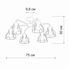 Люстра на штанге Vitaluce V3102 V3102-0/6PL в Златоусте - zlatoust.mebel24.online | фото 2