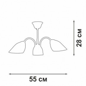 Люстра на штанге Vitaluce V3335 V3335-7/3PL в Златоусте - zlatoust.mebel24.online | фото 3