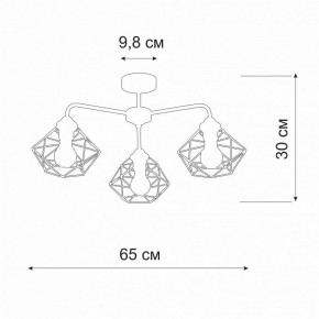 Люстра на штанге Vitaluce V4258 V4258-0/3PL в Златоусте - zlatoust.mebel24.online | фото 2