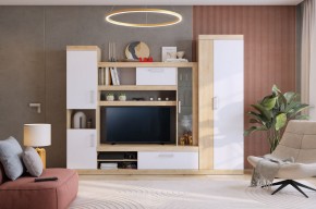 МАКСИ К1 Стенка для гостиной дуб сонома/белое дерево в Златоусте - zlatoust.mebel24.online | фото 5