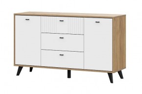 МИЛАН Спальня (Дуб Золотой/Белый матовый) в Златоусте - zlatoust.mebel24.online | фото 14