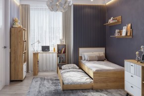 МИЛАН Спальня (Дуб Золотой/Белый матовый) в Златоусте - zlatoust.mebel24.online | фото 46