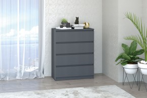 МС "Хилтон" Комод №1 800 (4 ящ.) графит в Златоусте - zlatoust.mebel24.online | фото