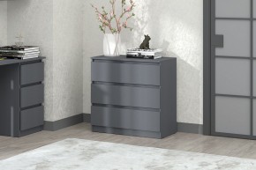 МС "Хилтон" Комод №2 800 (3 ящ.) графит в Златоусте - zlatoust.mebel24.online | фото