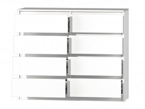 МС "Хилтон" Комод №3 1200 (8 ящ.) белый текстурный в Златоусте - zlatoust.mebel24.online | фото 3