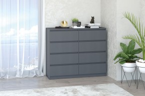 МС "Хилтон" Комод №3 1200 (8 ящ.) графит в Златоусте - zlatoust.mebel24.online | фото