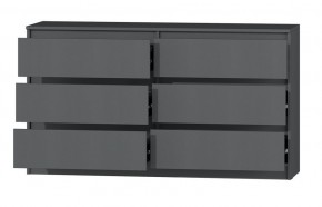МС "Хилтон" Комод №5 1400 (6 ящ.) графит в Златоусте - zlatoust.mebel24.online | фото 3
