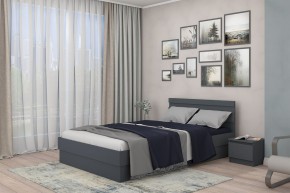 МС "Хилтон" Кровать 1,4 (графит) в Златоусте - zlatoust.mebel24.online | фото