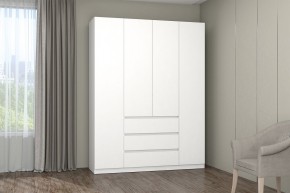 МС "Хилтон" Шкаф №1 1600 (Белый текстурный) в Златоусте - zlatoust.mebel24.online | фото