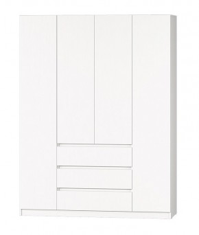 МС "Хилтон" Шкаф №1 1600 (Белый текстурный) в Златоусте - zlatoust.mebel24.online | фото 2