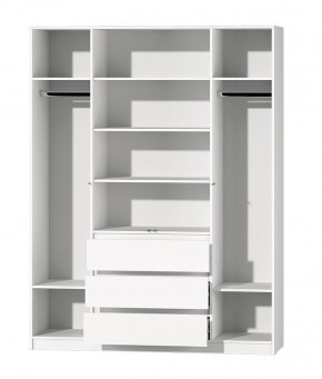 МС "Хилтон" Шкаф №1 1600 (Белый текстурный) в Златоусте - zlatoust.mebel24.online | фото 3