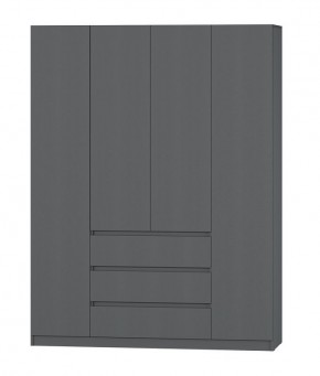 МС "Хилтон" Шкаф №1 1600 (Графит) в Златоусте - zlatoust.mebel24.online | фото 2
