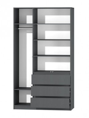 МС "Хилтон" Шкаф №2 1200 (Графит) в Златоусте - zlatoust.mebel24.online | фото 3