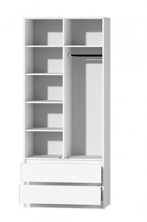 МС "Хилтон" Шкаф №3 900 (Белый текстурный) в Златоусте - zlatoust.mebel24.online | фото 3