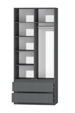 МС "Хилтон" Шкаф №3 900 (Графит) в Златоусте - zlatoust.mebel24.online | фото 3