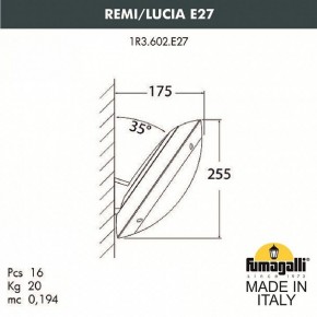 Накладной светильник Fumagalli Lucia 1R3.602.000.LYE27 в Златоусте - zlatoust.mebel24.online | фото 2