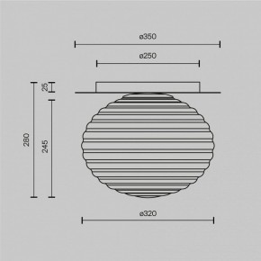 Накладной светильник Maytoni Reels MOD268CL-01B в Златоусте - zlatoust.mebel24.online | фото 3