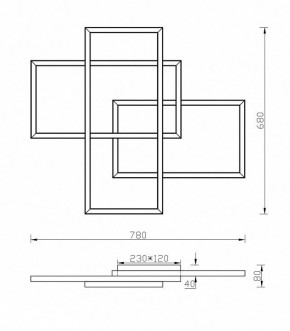 Накладной светильник Maytoni Rida MOD015CL-L80W в Златоусте - zlatoust.mebel24.online | фото 2