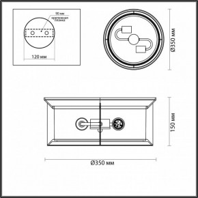 Накладной светильник Odeon Light Mavret 4961/2C в Златоусте - zlatoust.mebel24.online | фото 3