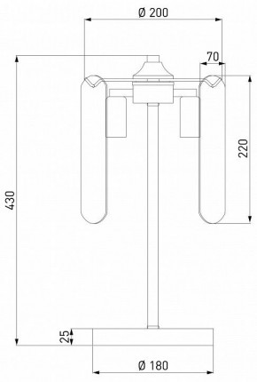 Настольная лампа декоративная Eurosvet Claire 01170/3 золото в Златоусте - zlatoust.mebel24.online | фото 3