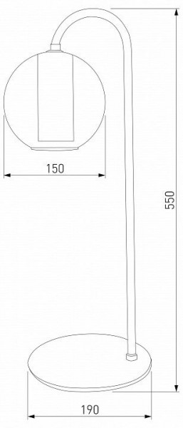 Настольная лампа декоративная Eurosvet Cobble 80508/1 дымчатый в Златоусте - zlatoust.mebel24.online | фото 2
