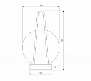 Настольная лампа декоративная Eurosvet Frasco 80507/1 черный в Златоусте - zlatoust.mebel24.online | фото 3