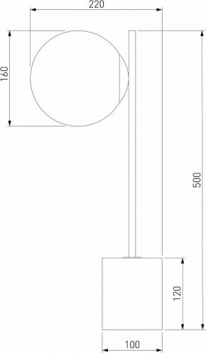 Настольная лампа декоративная Eurosvet Marbella 01157/1 черный в Златоусте - zlatoust.mebel24.online | фото 3