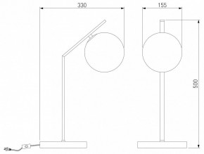 Настольная лампа декоративная Eurosvet Shape 01213/1 хром в Златоусте - zlatoust.mebel24.online | фото 3