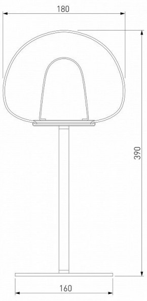 Настольная лампа декоративная Eurosvet Twice 90326/1 черный в Златоусте - zlatoust.mebel24.online | фото 2