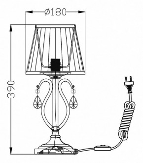 Настольная лампа декоративная Maytoni Brionia ARM172-01-G в Златоусте - zlatoust.mebel24.online | фото 2